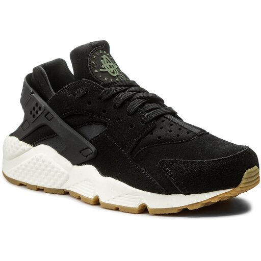 Zapatos Nike Huarache Run AA0524 001 Black/Deep Green/Sail •