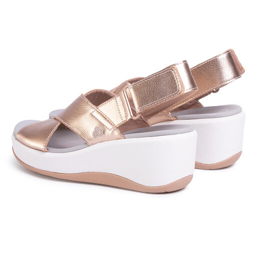 Clarks step cali cove rose gold sales