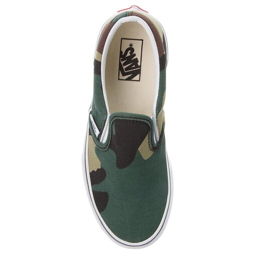 Woodland camo vans slip on hot sale