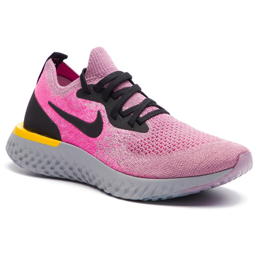 Zapatos Nike Epic React Flyknit AQ0070 500 Dust/Black/Pink Blast • Www.zapatos.es