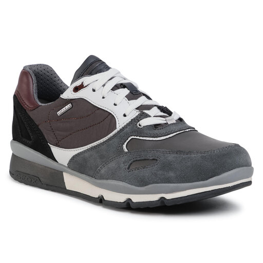 Sneakers Geox U Sandford Abx A U44S7A C0043 Grey/Black chaussures.fr