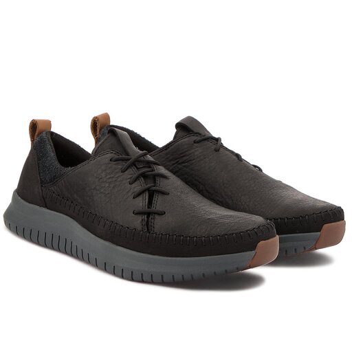 Pusba iai Clarks Aiston Run 261353877 Black Leather eavalyne.lt