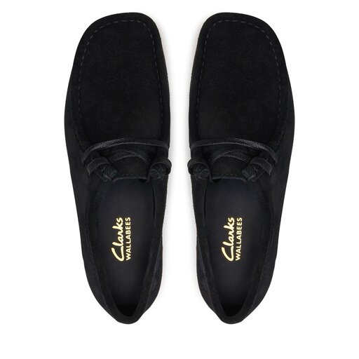 Półbuty Clarks Wallabee Evo Sh 26174746 Czarny | eobuwie.com.pl