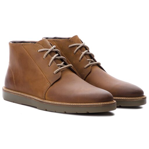 Trzewiki Clarks Grandin Mid 261364497 Dark Tan Leather eobuwie