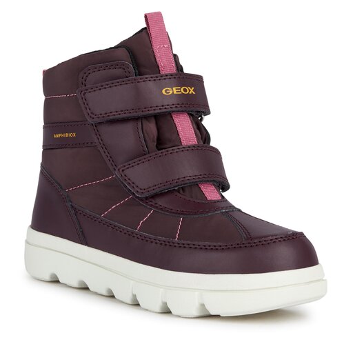 Bottes de neige Geox J Willaboom Girl B A J36HWD 0FU54 C8017 D Prune chaussures