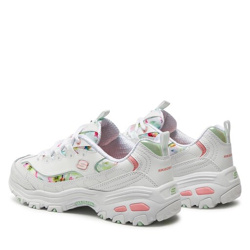 Skechers Ladies Skechers D'lites Bright Blossom Sneaker Shoes
