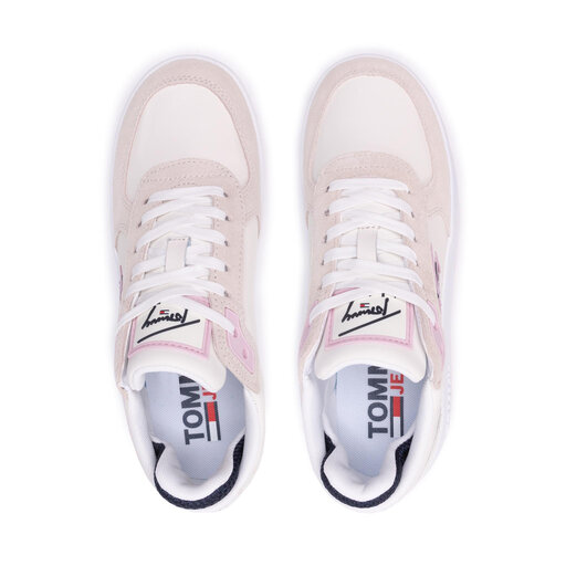 Sneakersy Tommy Hilfiger Iconic Flatform EN0EN01421 Ivory YBI