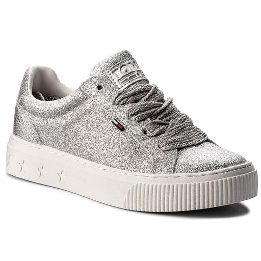 Tommy jeans glitter shop sneaker