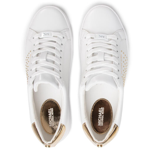 witte michael kors sneakers irving lace up
