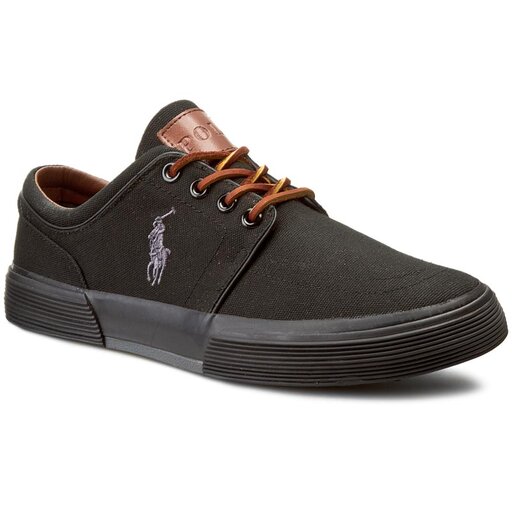 Tennis Polo Ralph Lauren Faxon Low A85 Y2170 C0225 W004A Noir chaussures