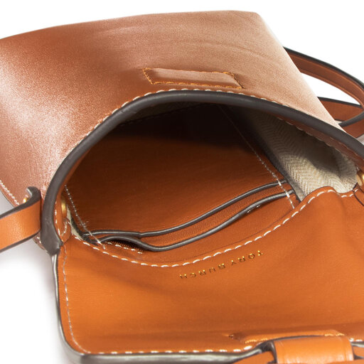 Handtasche Tory Burch Miller Metal Phone Crossbody 61183 Braun