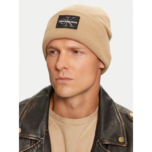 Czapka Calvin Klein K50K512455 Beżowy | eobuwie.com.pl