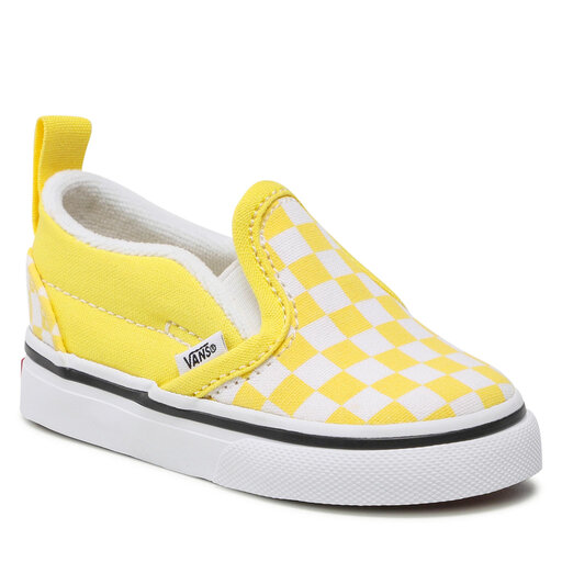 Womens yellow vans slip on cheap