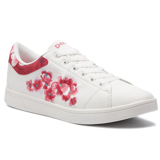 Sneakers Desigual Tennis Hindi Dancer 19SUKP03 Alb epantofi.ro