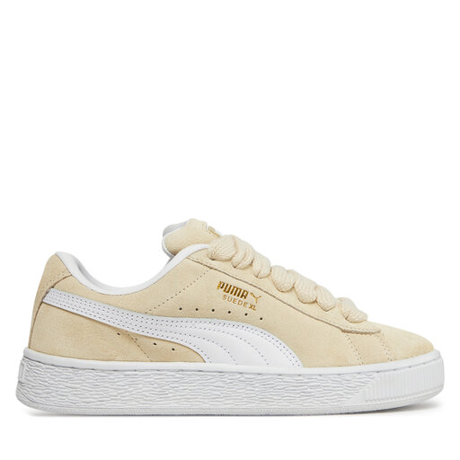 Puma suede noir semelle beige top