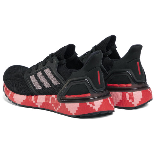 Chaussures adidas Ultraboost 20 EG0761 Cblack Glopnk Scarle