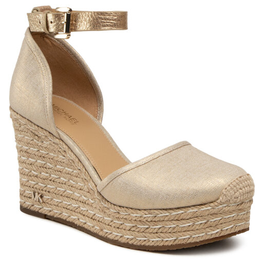 Alpargatas MICHAEL Michael Kors Kendrick Wedge 40S1KNMS1D Oro zapatos.es