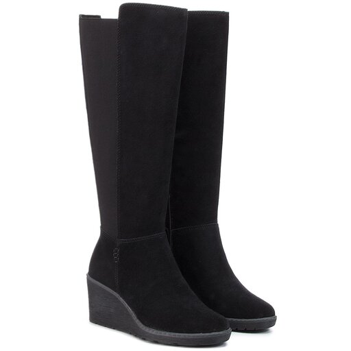 Stiefel Clarks Hazen Madison 261373284 Black Suede eschuhe