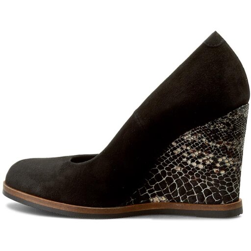 Carinii B3276 Zamsz Czarny Reptile 01 Nero obuvki.bg