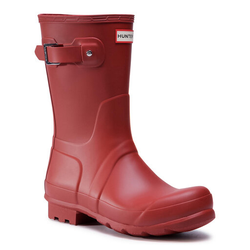 short red hunter wellies