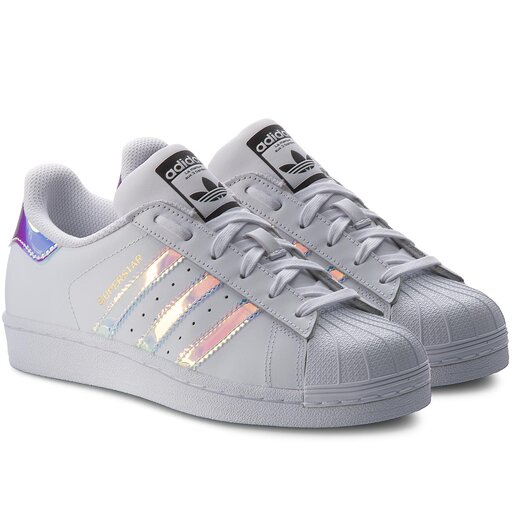 Pantofi adidas Superstar J AQ6278 Ftwwht Ftwwht Metsil