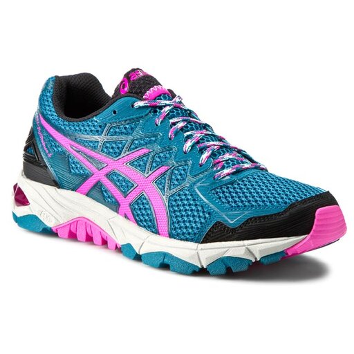 Buty Asics Gel Fuji Trabuco 4 T5L6N Mosaic Blue Pink Glow Black 5335 eobuwie .pl