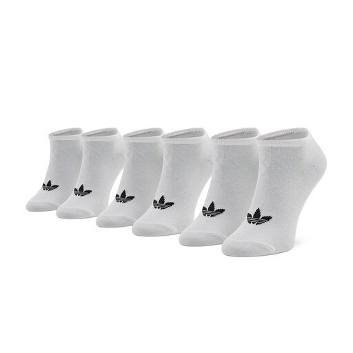 3 pares de calcetines cortos unisex adidas Trefoil Liner S20273 Blanco zapatos.es