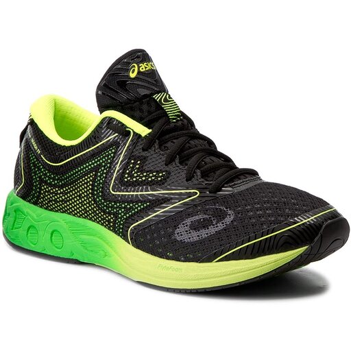 Batai Asics Noosa Ff T722N Black Green Gecko Safety Yellow