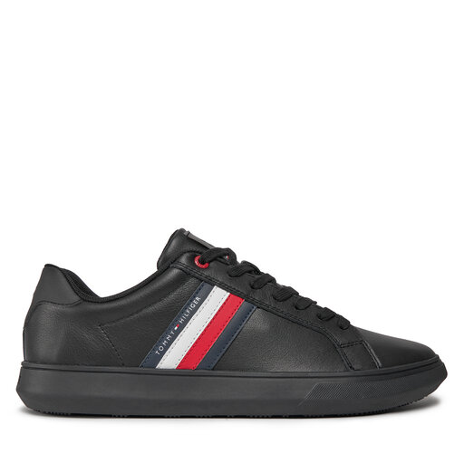 Essential leather sneaker tommy hilfiger clearance