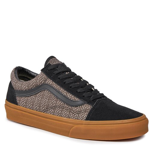 Vans old skool store all black gum sole