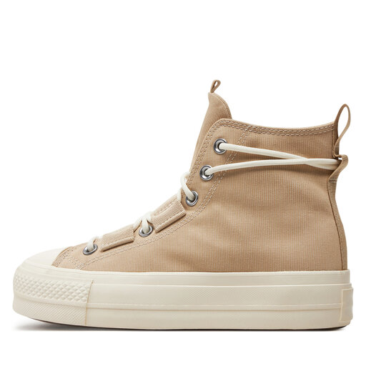 Sneakers aus Stoff Converse Chuck Taylor All Star Lift Platform A06494C Beige eschuhe