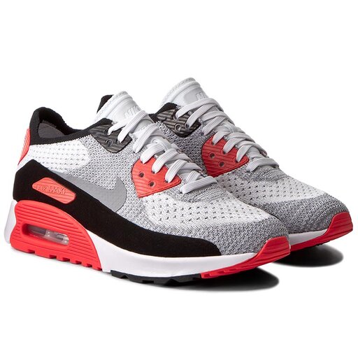 Zapatos Nike W Air Max 90 2.0 Flyknit 881109 100 White/Wolf Grey/Bright Crimson Www.zapatos.es