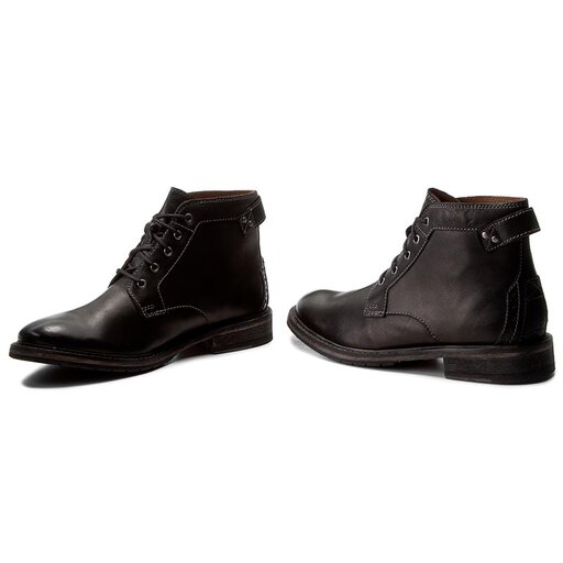 Stiefel Clarks Clarkdale Bud 261277767 Black Leather eschuhe