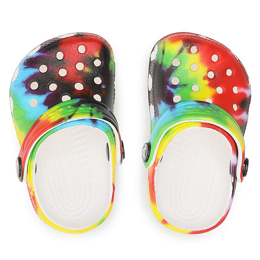 Pantoletten Crocs Littles Graphic Clog 207281 Bunt