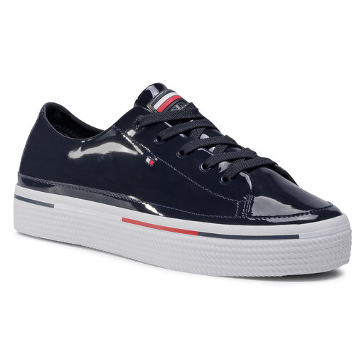 tommy hilfiger striped flatform sneaker