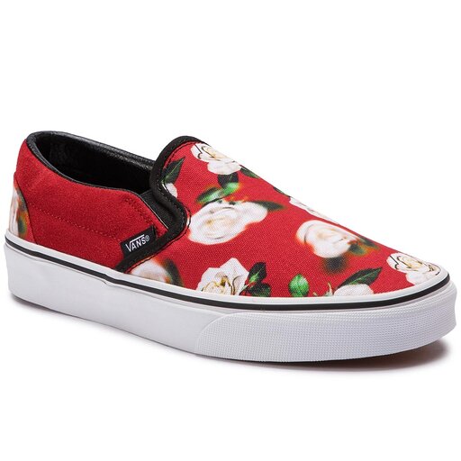 Vans romantic hot sale floral slip on