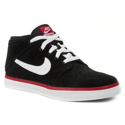 Nike 2 Mid Leather 654488 016 Black/White/Challenge Red •