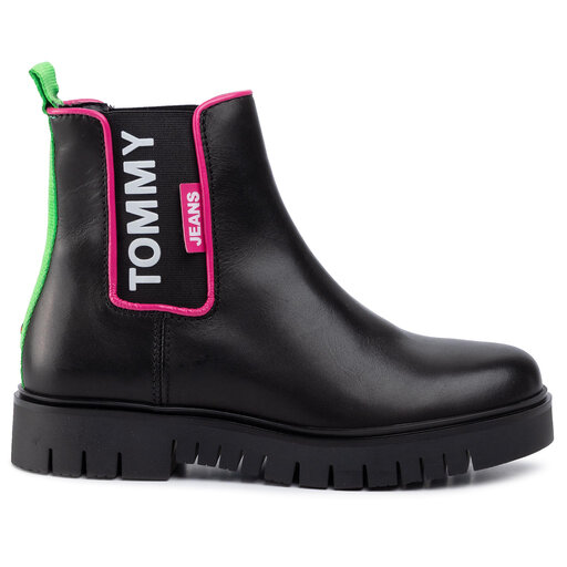 Členková obuv s elastickým prvkom Tommy Jeans Neon Detail Chelsea