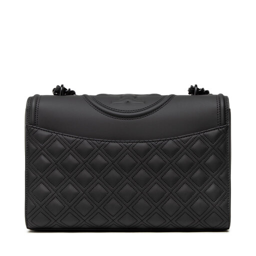 Matte black tory burch fleming best sale