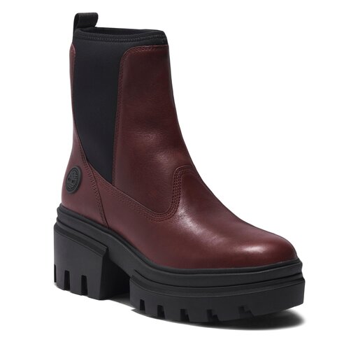 izme Timberland Everleigh Boot Chelsea TB0A5YJ8C601 Burgundy Full