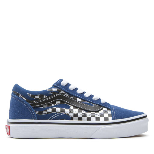Vans old skool blue check sale