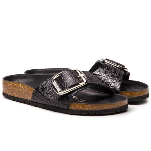Birkenstock madrid big buckle gator anthracite discount