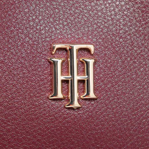 Handtasche Tommy Hilfiger Charming Tommy Med Satchel AW0AW08792 Dunkelrot eschuhe
