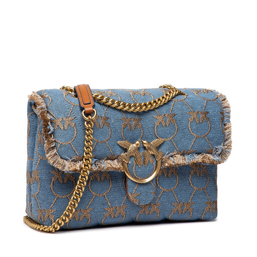 Сумка Pinko Love Classic Puff Denim Logo Cl PE 22 PLTT