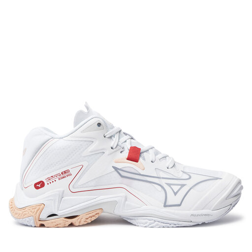 Взуття у спортзал Mizuno Wave Lightning Z8 Mid V1GC2405 Білий |  evzuttya.com.ua