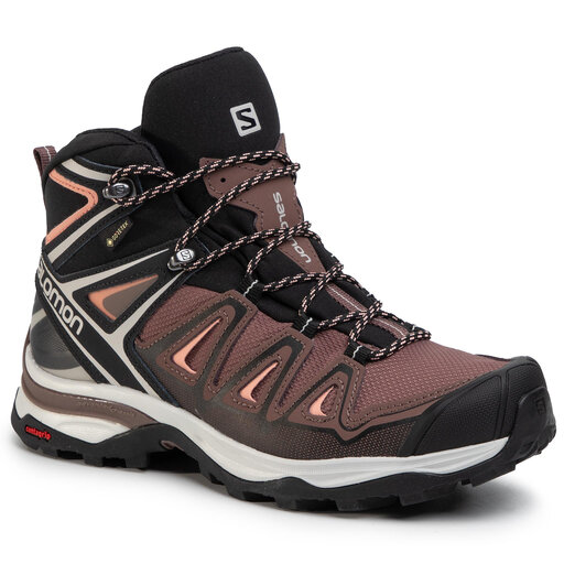 Trekkingschuhe Salomon X Ultra 3 Mid Gtx W GORE TEX 408144 25 W0 Braun eschuhe