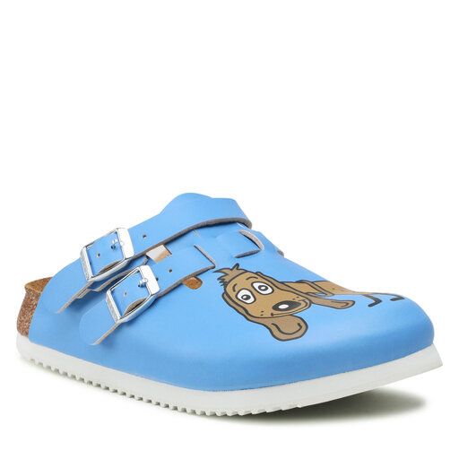 Mules sandales de bain Birkenstock Kay Prof 0582536 Blue Dog