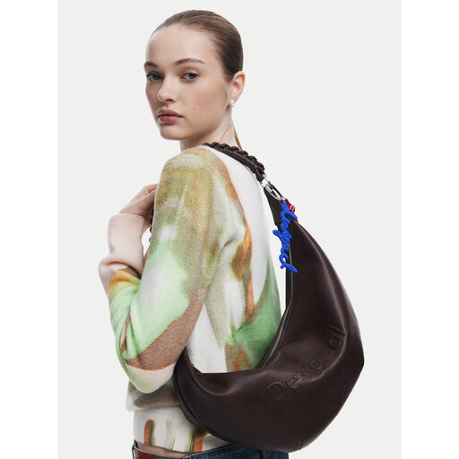 Torebka Desigual Half Logo Zante 25WAXPAX Brązowy | eobuwie