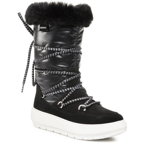 origen Articulación Aislar Botas de nieve Geox D Kaula B ABX C D94AWC 022FU C9999 Black •  Www.zapatos.es