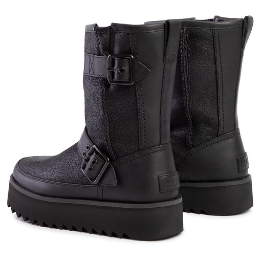Schneeschuhe Ugg W Classic Rebel Biker Short 1103852 Blk eschuhe
